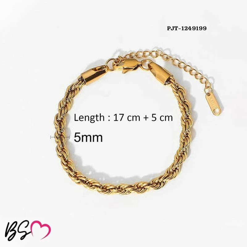 Golden Rope Bracelet / Anklet – Unisex Stylish Chain